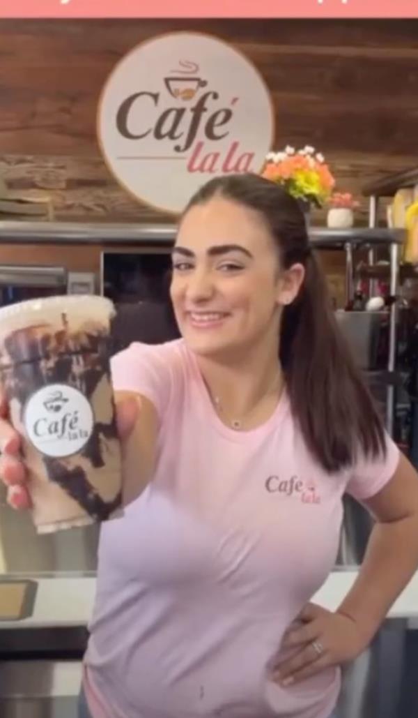 Vero<em></em>nica Correia, 21, owns Cafe La La in Cumberland and is hoping the 