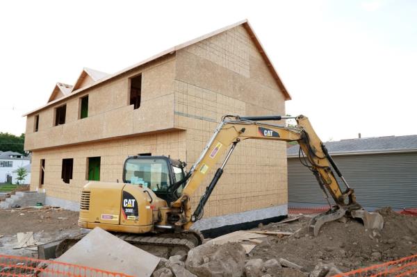 New house being constructed