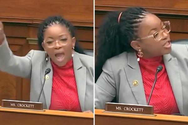 德克萨斯州民主党众议员Jasmine Crockett怒斥废除DEI法案中的“白人”