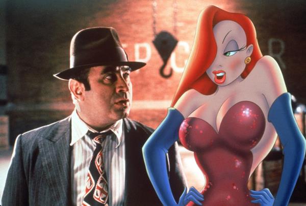  Bob Hoskins with Jessica Rabbit in 