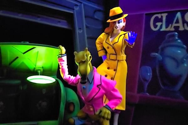 In 2021, Disneyland covered her body with a trench coat on the ride.