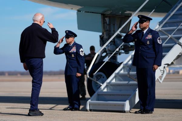 President Biden boards Air Force One 