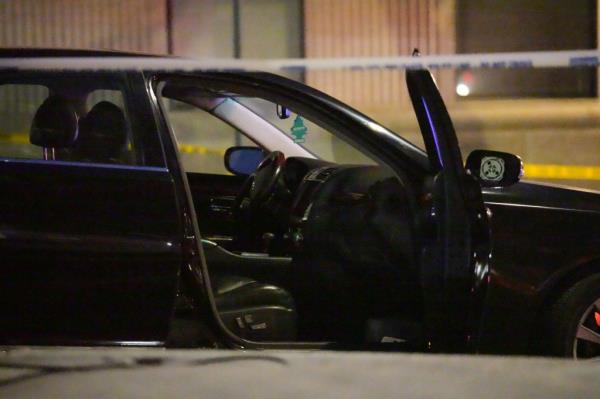 Scene after an NYPD officer was injured when several suspect fled during a car stop near Park Avenue and East 71st St. on Wednesday, January 7 in New York, N.Y.  