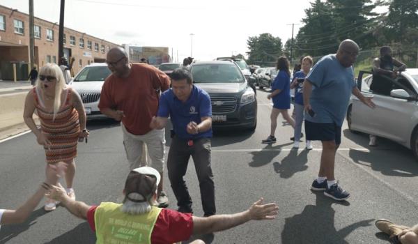 The demo<em></em>nstration was the latest to be staged by the same individuals across Washington DC within a week