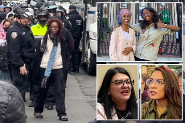 AOC, Rashida Tlaib呼吁在哥伦比亚反以色列抗议中逮捕“小队”成员Ilhan Omar的女儿
