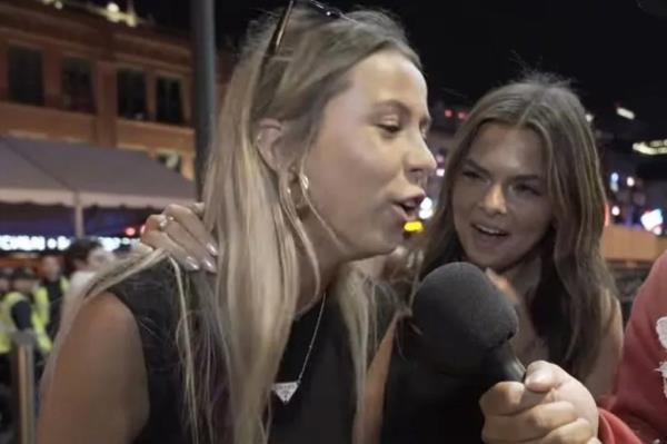 Haliey Welch during her viral man-on-the-street interview