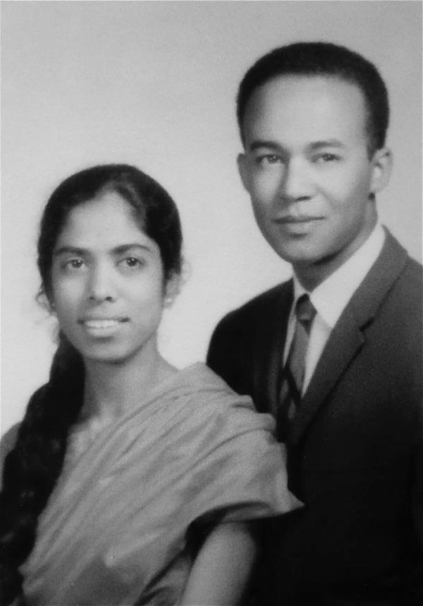 Shyamala Gopalan Harris and Do<em></em>nald Harris shortly after they met at Berkeley in the early 1960s.