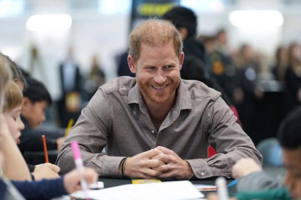 Prince Harry at an Invictus Games school program event in Canada on November 18