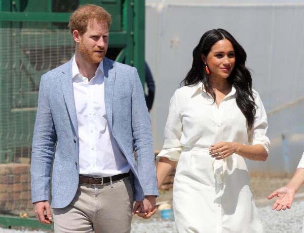 Prince Harry and Meghan Markle in South Africa in Oct. 2019