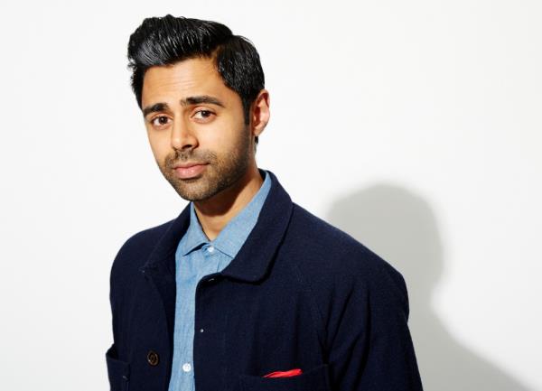 Hasan Minhaj poses for a portrait in New York in 2017.