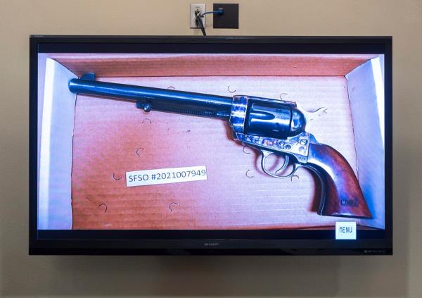 Hutchins died when the reproduction Colt. 45 revolver Baldwin was rehearsing with fired a live round that also wounded director Joel Souza.