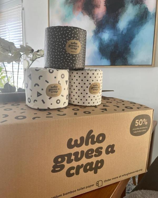 Who Gives a Crap toilet paper.
