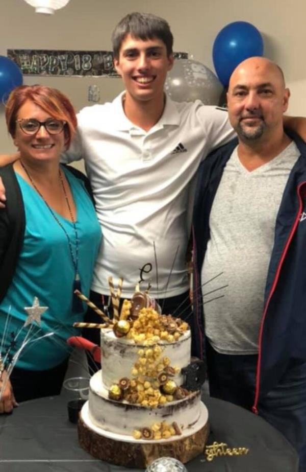 The horrific accident happened just days after his 18th birthday. Supplied