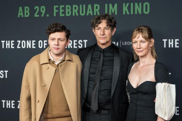 Christian Friedel, Jo<em></em>nathan Glazer and Sandra Huller.
