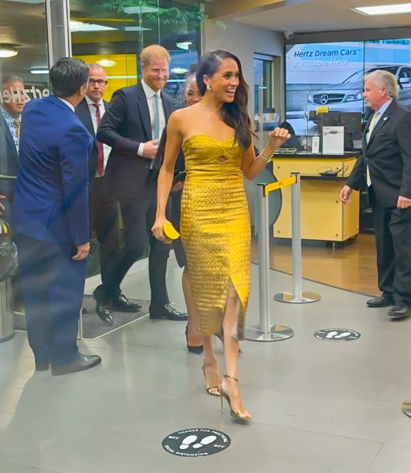 Prince Harry, Duke of Sussex, Doria Ragland and Meghan Markle, Duchess of Sussex, are seen arriving to the 