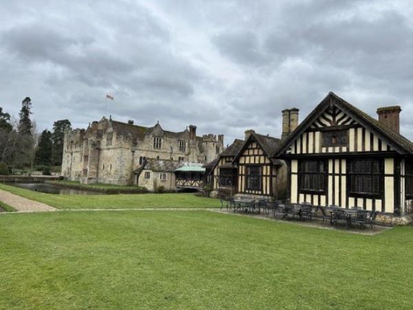 Astor Wing, looking south towards Hever Casle. Release date, 4/10/23. See SWNS story SWLSwardrobe. Hever Castle in Kent wants to restore the former Queen's bedroom to how it would have looked when she lived there as a child. To do so they will have to rip out built-in wardrobes installed by the hugely wealthy American Astor family in the 1970s. But because it is a Grade-I listed building the current owners will have to apply for planning permission.