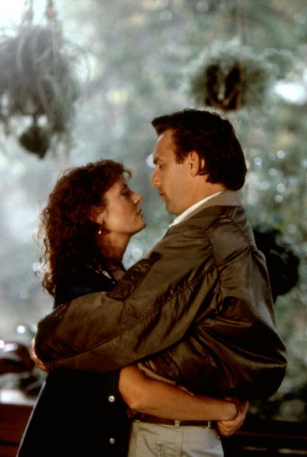 Susan Sarandon and Kevin Costner in 