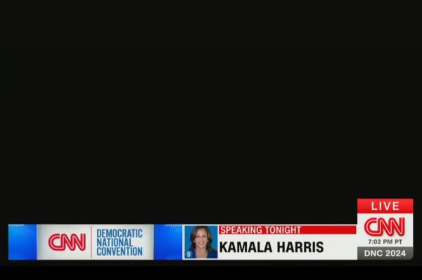 CNN experienced a major blackout as Michigan Democratic Gov. Gretchen Whitmer delivered her speech during the final night of the Democratic Natio<em></em>nal Co<em></em>nvention on Thursday.
