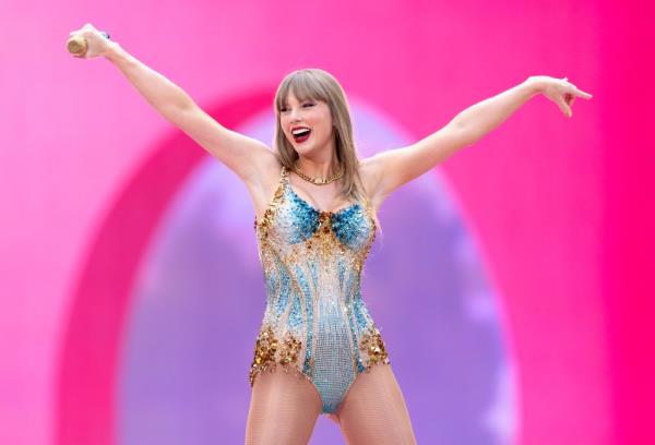 Taylor Swift performed for a sold-out crowd at Wembley Stadium on Friday night.