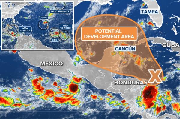 墨西哥湾沿岸可能出现恶劣天气，东南地区正在处理海伦的放射性尘埃