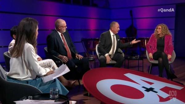 Panelists debated nuclear power on ABC’s Q + A on Mo<em></em>nday night. ABC