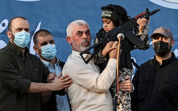 Yahya Sinwar, pictured in Gaza City in 2021, has taken overall co<em></em>ntrol of Hamas after the slaying of Ismail Haniyeh, the terror group's political head