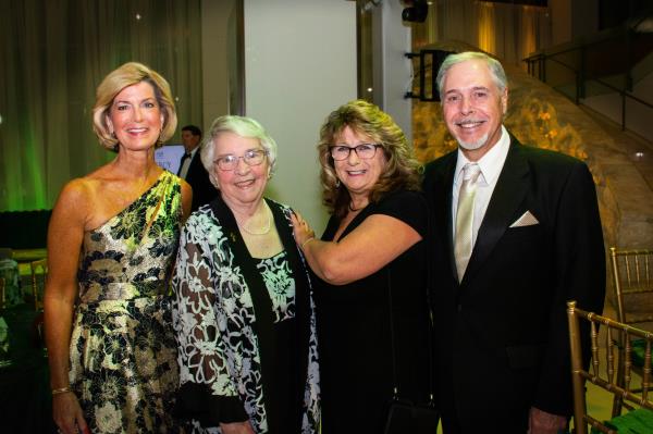 From left - Peg Benzinger, Mercy Health Services vice president of marketing, Sister Helen Amos, MHS board executive chair, Do<em></em>nna Nagy, MHS executive assistant to the CEO, and Bruce Nagy, retired UPS employee, at the Mercy Medical Center 150th Anniversary Gratitude Gala. (Sloane Brown)