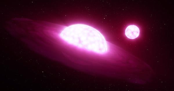 科学家发现贪婪的“吸血鬼”恒星正在吞噬它的邻居