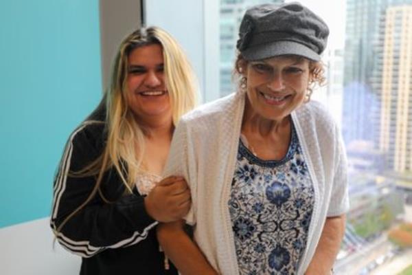 Rho<em></em>nda Stranz and her daughter, Danlin Ortho, at the OHSU Center for Health & Healing Building 2 on Oct. 9. Stranz says: 