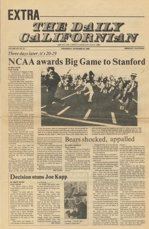 Stanford Cal 1982