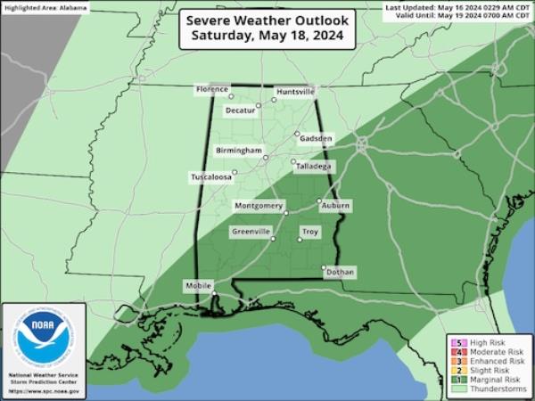 Saturday severe outlook