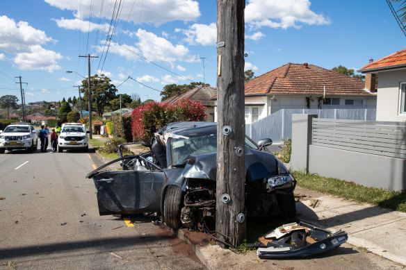 The scene of the car crash on Sto<em></em>ney Creek Road at Beverly Hills.