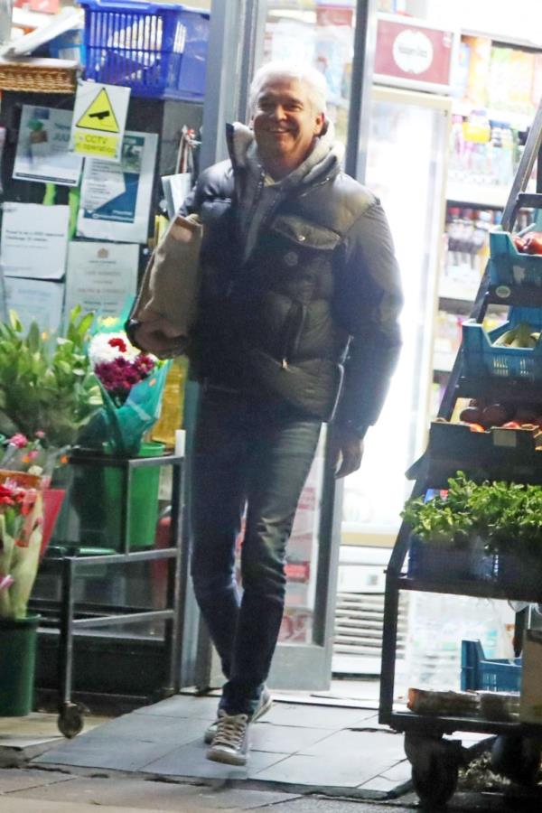 Phillip Schofield shopping