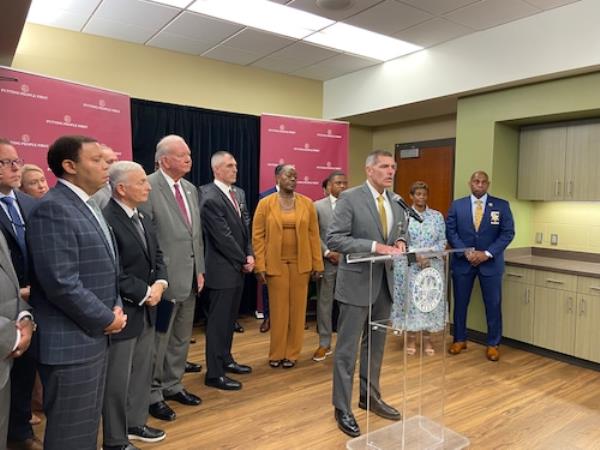 Birmingham Police Chief Scott Thurmond, U.S. Marshal Marty Keely