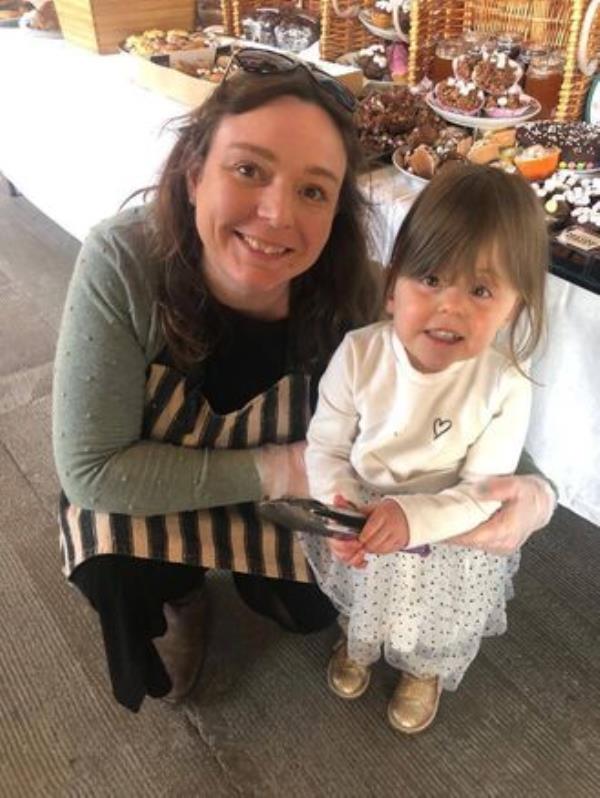 Sara and her mum Diane at the bake sale for Temple Street which raised more than 13k Sara and her mum Diane at the bake sale for Temple Street which raised more than 13k