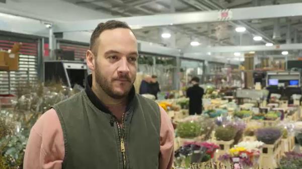 Freddie Heathcote, owner of Green & Bloom From Paul Kelso 26 Jan VT on new Brexit controls
