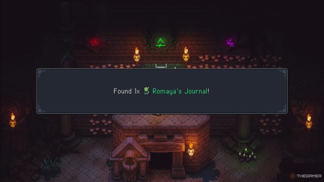 Sea Of Stars: Finding Romaya's Journal in Romaya's secret passage