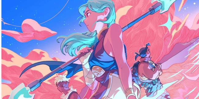 Sea Of Stars artwork showing Zale, Garl, and Valere.
