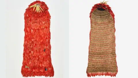 Roberto Fortuna, the Natio<em></em>nal Museum of Denmark  Tupinambá cloak made of red feathers 