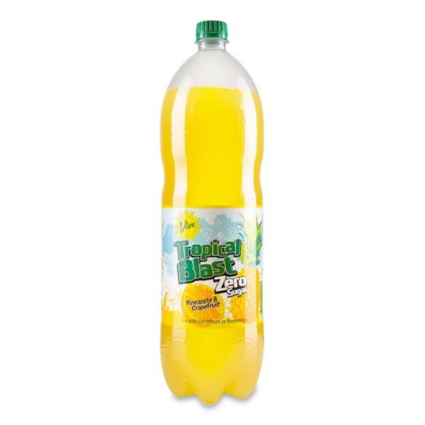 Aldi's Tropical Blast drink in a bottle